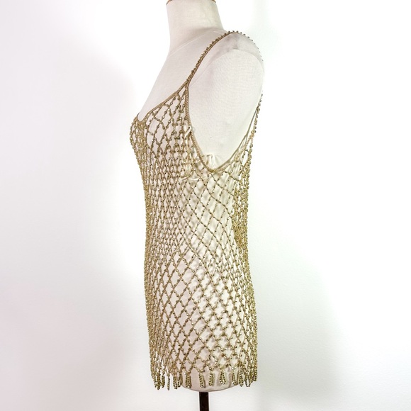 Free People Top it Off Tunic in Gold size M/L NWT - Picture 8 of 14